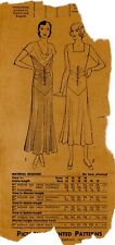 Pictorial Review 5662 Dress w Bodice Ruching c. 1931 SIZE UNKNOWN - READ picture