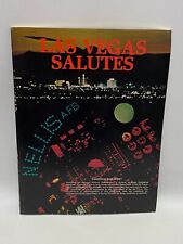 Vintage Las Vegas Salutes Nellis Air Force Base AFB Unofficial Guide Magazine NV picture