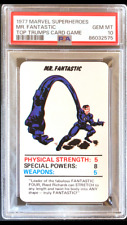 Mr. Fantastic 1977 Marvel Super Heroes Top Trumps PSA 10 Gem Mint Pop 1 Vintage picture