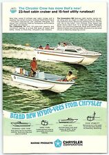 1950s CHRYSLER MARINE PRODUCTS BOATS COMMANDO COMMODORE PRINT AD Z1768 picture