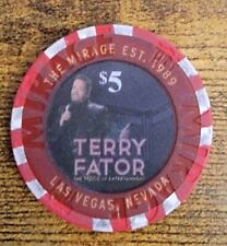 TERRY FATOR AT THE MIRAGE LAS VEGAS CASINO LIMITED EDITION    $5  CHIP picture