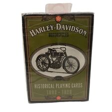 VTG NIP  Harley Davidson Motorcycles Historical Playing Cards 1997 Sealed picture