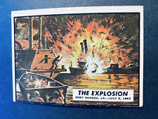 1962 Topps Civil War News Card The Explosion Card #49 picture