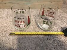Glasses Forget The Elf I’d Rather Have Wine On The Shelf. Reduced Price For Xmas picture