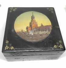 Antique Guilloche Painted Laquered Box  picture