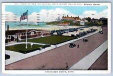 1931 NANTASKET BEACH MASSACHUSETTS*MA*BATH HOUSE*ATLANTIC HOUSE*BOULEVARD*FLAG picture