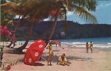Postcard Pan American World Airways Trinidad Beach Maracas Bay  picture
