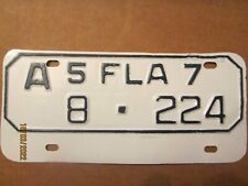 1957 FLORIDA MOTORCYCLE LICENSE PLATE  TAG INDIAN HARLEY PAN TRIUMPH BSA REPAINT picture