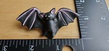 Bat Halloween 3D Pin Button Black with Purple Highlights Item 9301 Fun World picture
