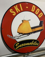 Vintage Style Ski Doo Snowmobiles Motor Oil Steel Metal Top Quality Sign picture