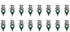 StickerTalk Green You Are Here Pointer Stickers, .5 inches x 1 inches picture