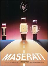1985 Maserati Watch Original Advertisement Print Art Car Ad J770A picture
