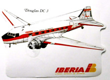 Promotional Stickers Iberia Douglas DC-3 Airline Spain Airline 80er picture