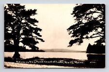 RPPC Scenic View of Dry Pond Crystal Lake Gray ME Postcard picture