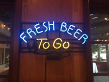Fresh Beer TO Go Neon Sign Light Bar Pub Wall Hanging Handcraft Artwork 19