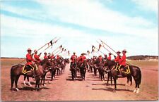 postcard Royal Canadian Mounted Police -Troop Inspection  picture