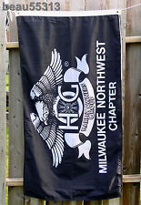 HARLEY DAVIDSON HOG MILWAUKEE NORTHWEST CHAPTER 2000 HOME RUN FLAG BANNER NEW picture