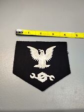 Vtg WWII US Navy Construction Mechanic Petty Officer Class Patch (A3) picture