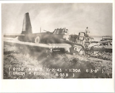 Vultee A-35 Vengeance Dive Bomber Military Plane Reprint of 1943 Photo of Wreck picture