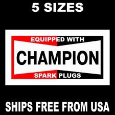 Champion Spark Plug Decal/Sticker/Garage Sign Vintage Replicas 70's Racing picture