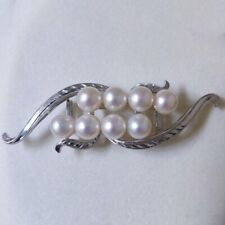 TASAKI K14WG about 7 to 7.5mm Akoya Pearl Obidome Authentic Used from Japan picture