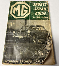 MG Sports Sedan Guide Book Manual Vintage Bill Stone Sports Car British picture