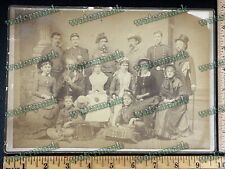 Galion OH, Drummer Boy of Shiloh, Civil War Stage Play 1870s Cast, Antique Photo picture