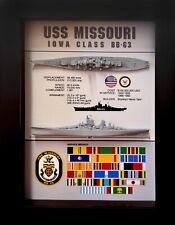 USS Missouri Display Box, BB-63, Iowa Class, WW2, 6