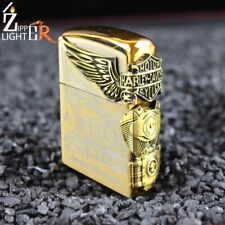 Harley Davidson Gold Lighter Premium Lighter Zipp Fancy Golden Lighter USA 🔥 picture