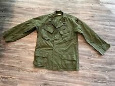 4th Army Infantry Division Vietnam War OD Army Slant Jungle Fatigue Jacket MR picture