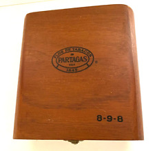 Partagas Flor De Tabacos Estilo 8-9-8 Wood Cigar Box - EMPTY picture