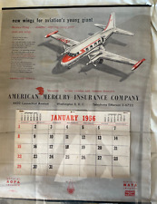 1956 Calendar with a Challenge to Business Aviation that was Met. READ the Copy picture