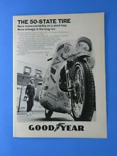 1967 Goodyear Eagle Motorcycle Tire 50 State Original Print Ad 8.5 x 11