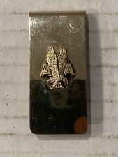 Vintage American Airlines Goldtone Money Clip picture