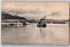 Copper River Alaska AK Postcard Miles Glacier Steamship Scenic View c1910's picture