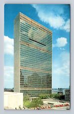 New York City NY-United Nations Headquarters, First Avenue, Vintage Postcard picture