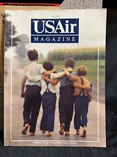Vtg 1990 USAIR US AIR Inflight Magazine Traveling Pennsylvania Amish Country picture