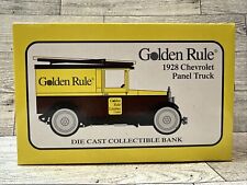 GOLDEN RULE 1928 Chevrolet Panel Truck Die Cast Coin Bank #19019 (1999) picture