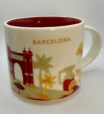 Starbucks Barcelona Spain You Are Here Collection Coffee Tea Mug 14 oz Retired picture
