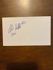ALEX SULFSTED - MIAMI FOOTBALL - AUTHENTIC AUTOGRAPH SIGNED INDEX -B1867 picture