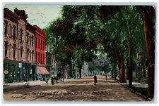1912 Broadway North From Post Office Fort Edward New York NY Antique Postcard picture