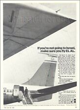 1965 EL AL ISRAEL Airlines BOEING 707-458 JETLINER ad reg 4X-ATC advert airways picture