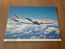Air France Boeing 747-100 aircraft postcard picture