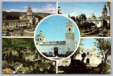 Quito Ecuador Sud America La Iglesia De Santo Doningo Siglo Postcard PM Cancel picture