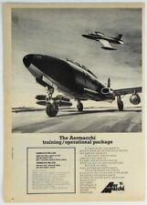 Vintage 1975 Aermacchi Macchi MB-326 Aircraft Print Ad picture