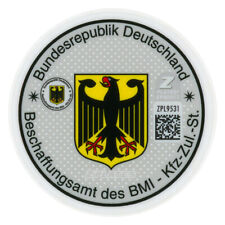 Police German License Plate Registration Seal & Inspection Sticker Set picture