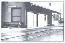 c1960's Dewitt Iowa IA Railroad Vintage Train Depot Station RPPC Photo Postcard picture