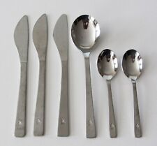 SINGAPORE AIRLINES 6 Pc Stainless Flatware KNIVES & SPOONS picture