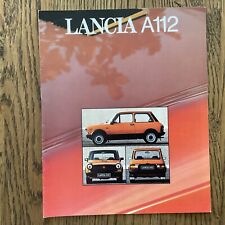 1980 SAAB LANCIA A112 SWEDEN RARE AUTOBIANCHI BROCHURE picture