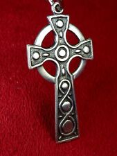 IRISH STERLING HALLMARKED ST. PATRICK'S CATHEDRAL DUBLIN PILGRIMAGE CELTIC CROSS picture